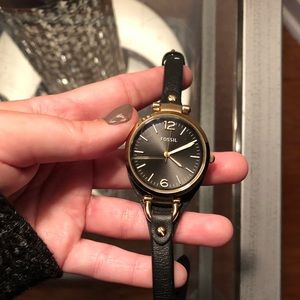 Fossil Jewelry - Leather Fossil Watch Fossil Jewelry - Leather Fossil Watch